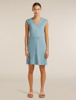 200 Granary Kleid mit V-Ausschnitt