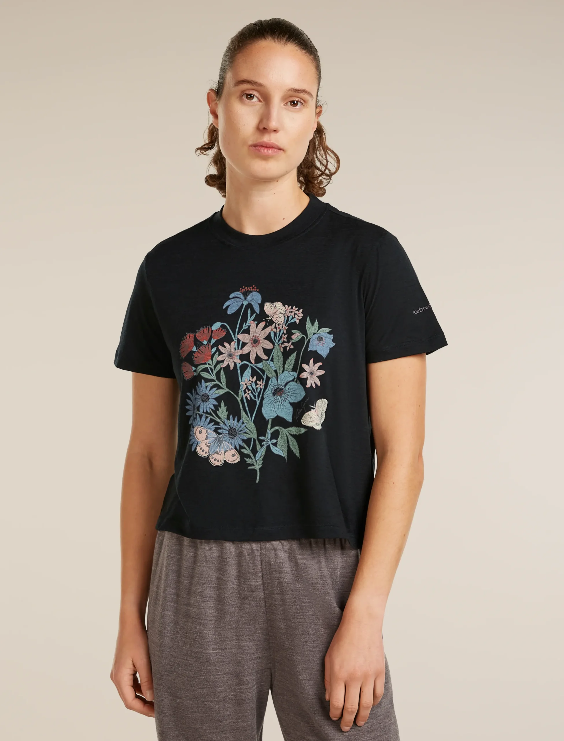 150 Tech Lite Crop T-Shirt Nz Flora