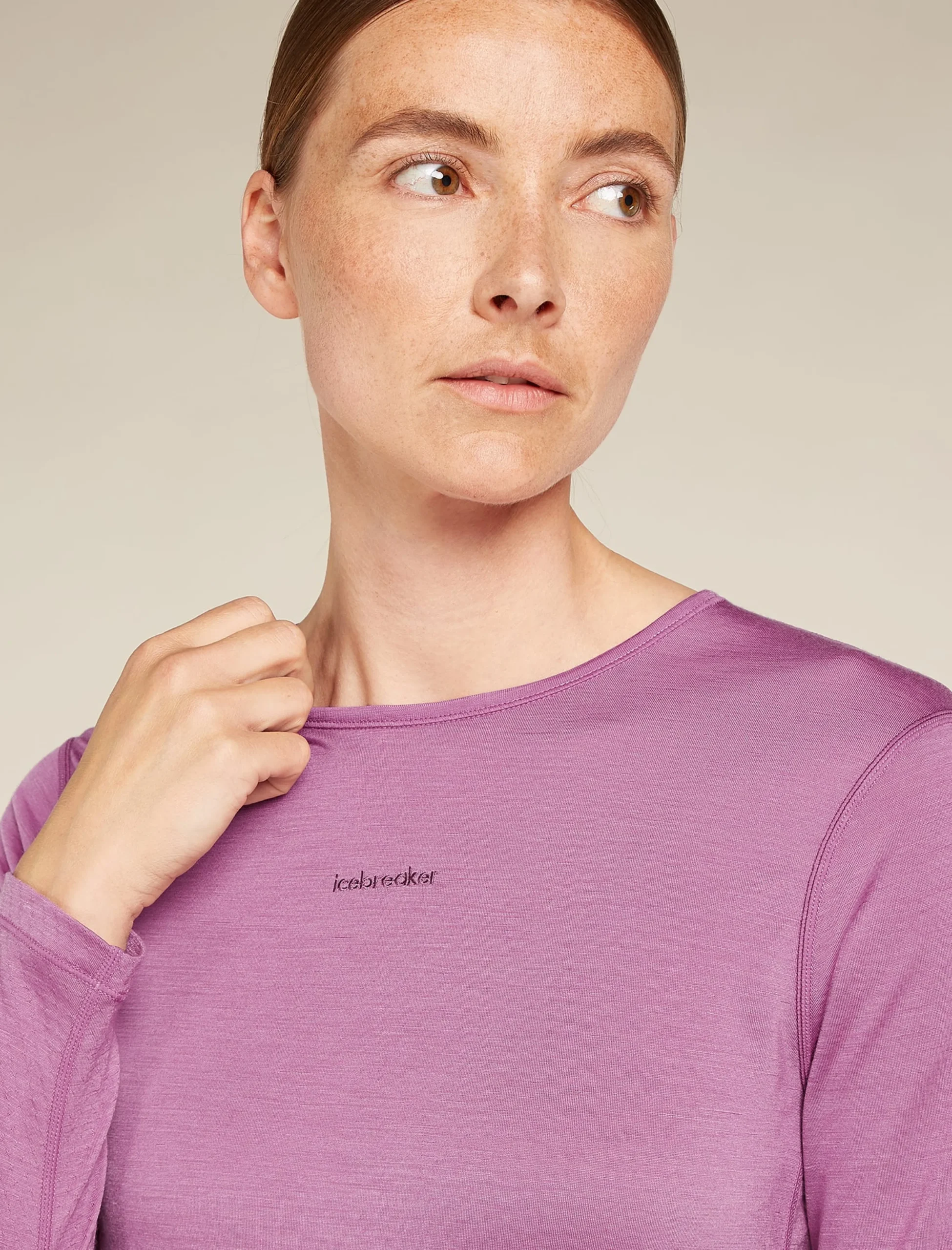 125 ZoneKnit™ Merino Blend Energy Wind Langarmshirt Damen
