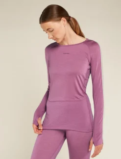 125 ZoneKnit™ Merinomix Thermo-Langarmshirt mit Rundhalsausschnitt Damen