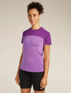 125 Cool-Lite™ Merino Blend Sphere T-Shirt Colour Block Damen