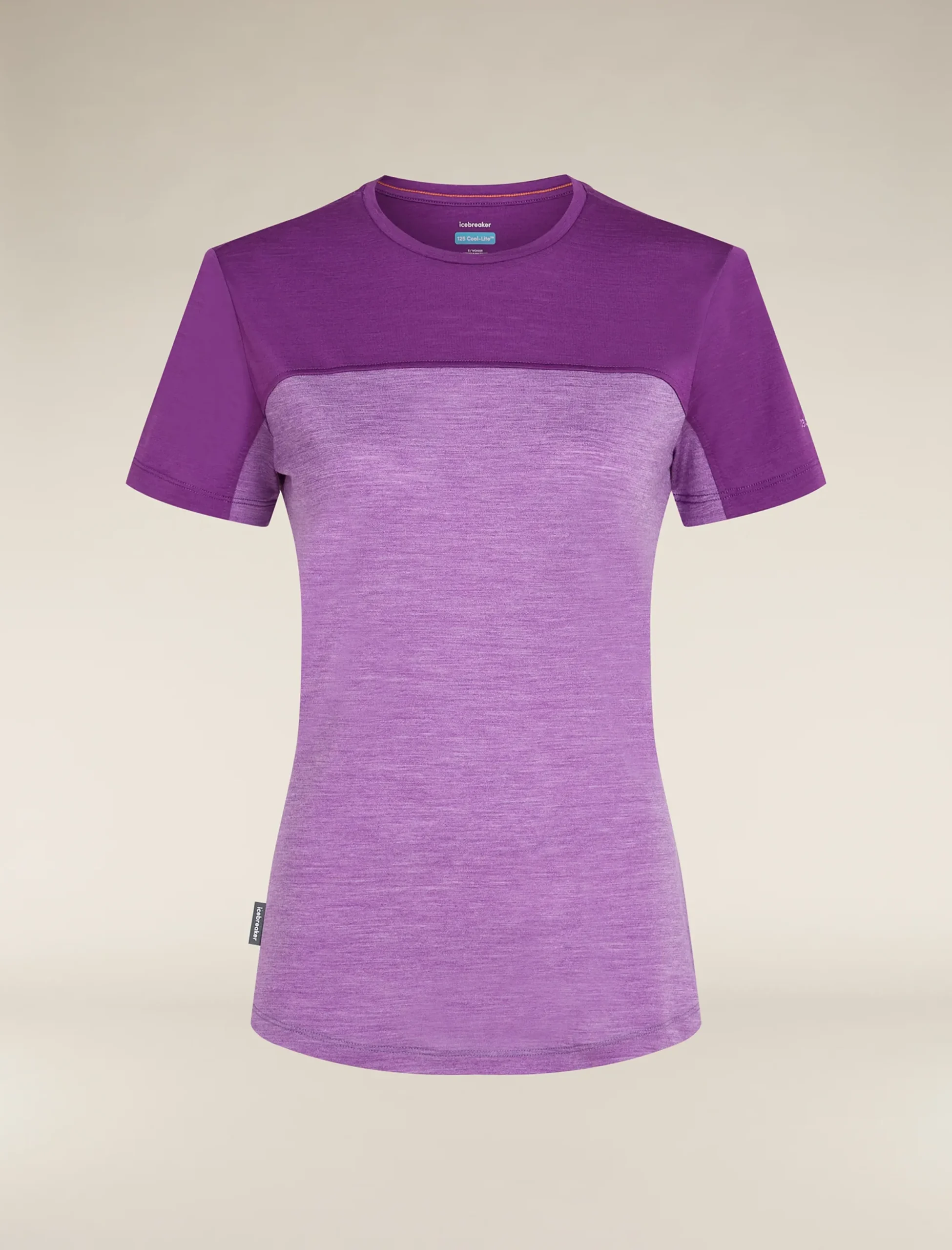 125 Cool-Lite™ Merino Blend Sphere T-Shirt Colour Block Damen