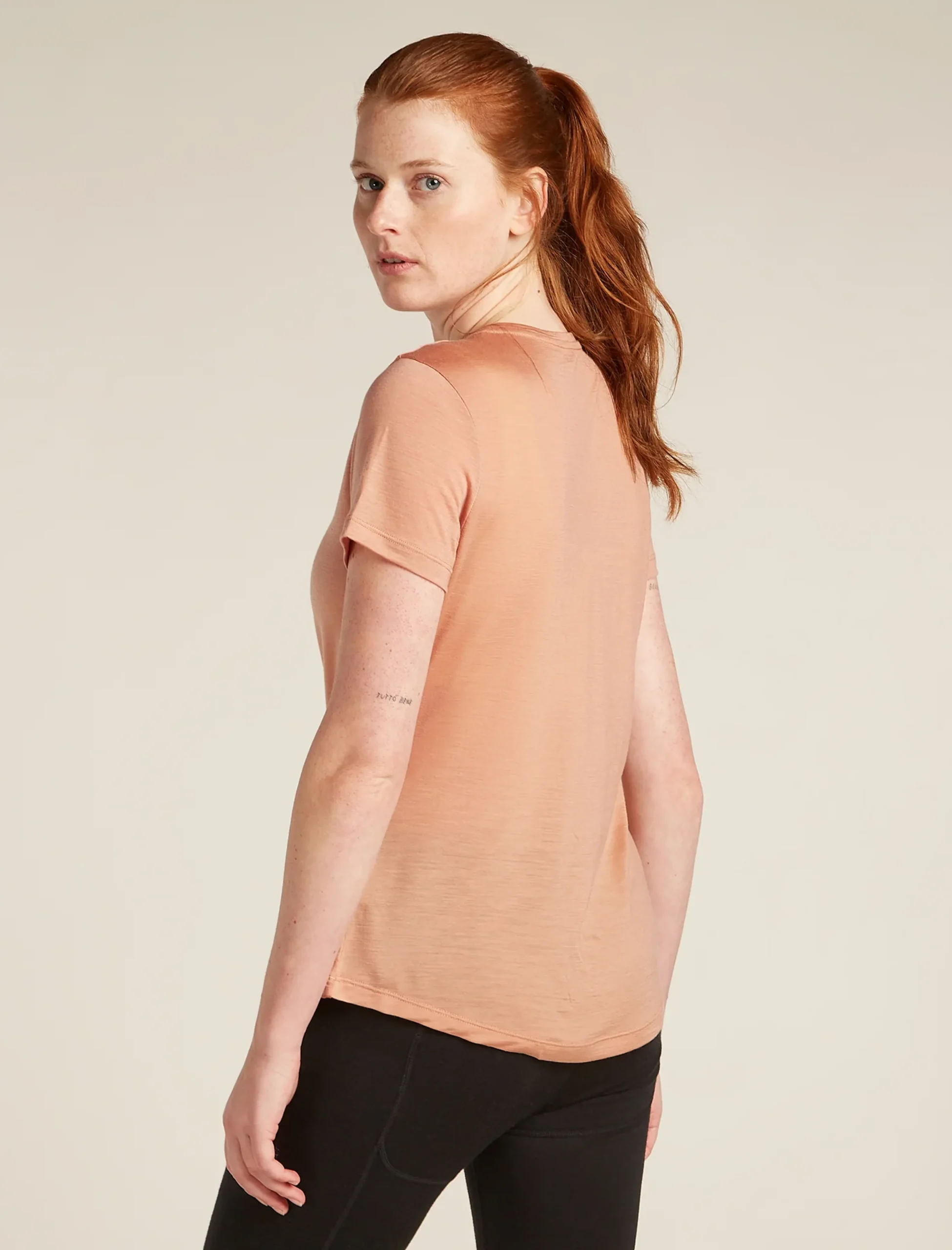 125 Cool-Lite™ Merino Blend Sphere T-Shirt mit U-Ausschnitt Damen