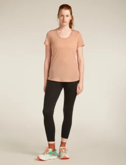 125 Cool-Lite™ Merino Blend Sphere T-Shirt mit U-Ausschnitt Damen