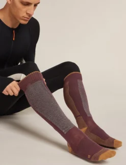 Men Ski+ Kniehohe Socken