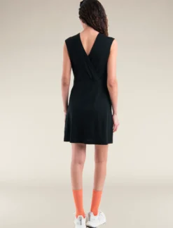 Merino 200 Granary Ärmelloses Kleid mit V-Ausschnitt Damen