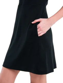 Merino 200 Granary Ärmelloses Kleid mit V-Ausschnitt Damen