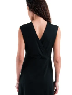Merino 200 Granary Ärmelloses Kleid mit V-Ausschnitt Damen