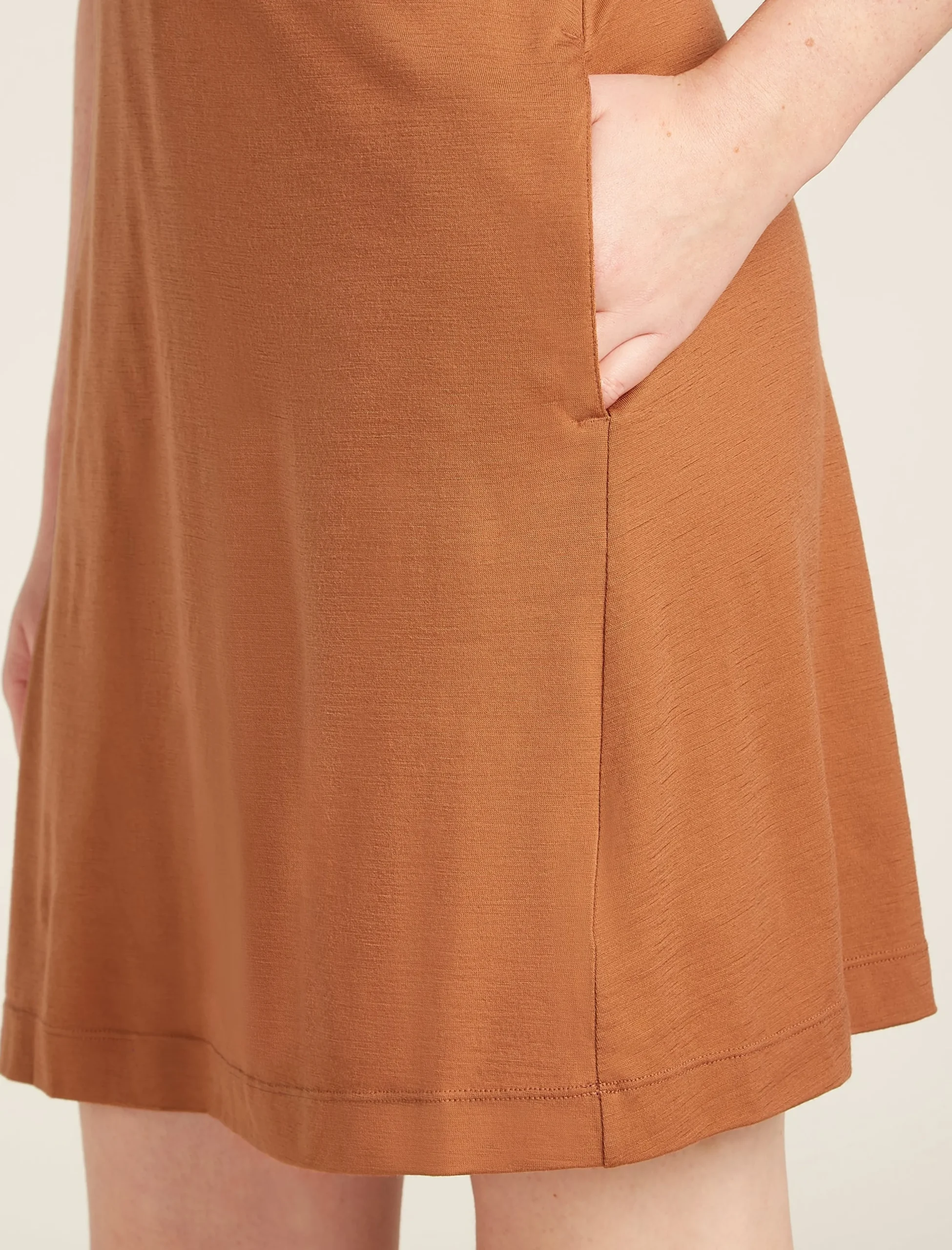 Merino 200 Granary Ärmelloses Kleid mit V-Ausschnitt Damen