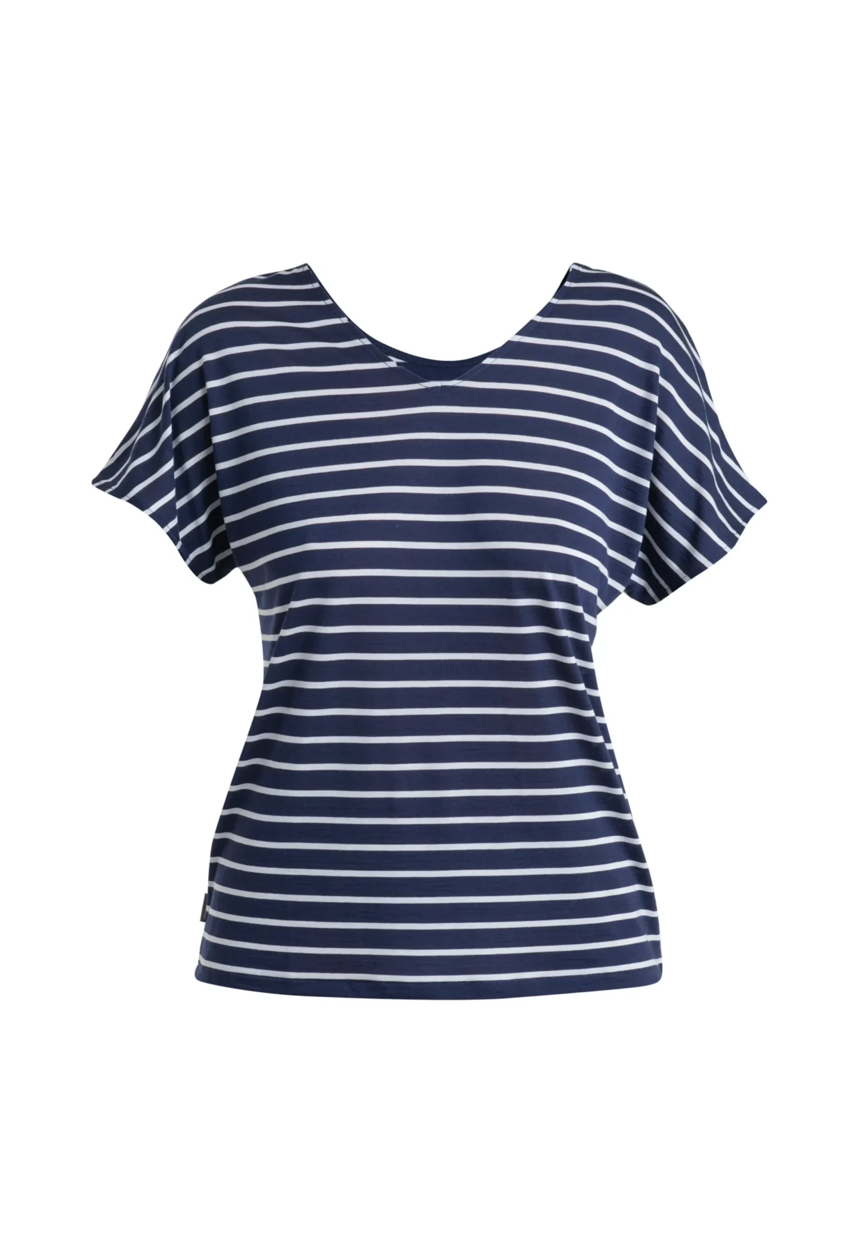 Merino Blend Drayden Reversible T-Shirt Stripe Damen