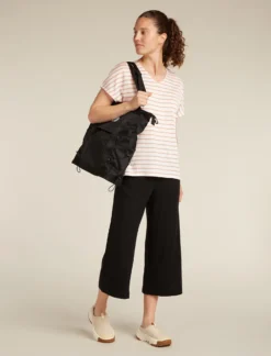 Merino Blend Drayden Reversible T-Shirt Stripe Damen