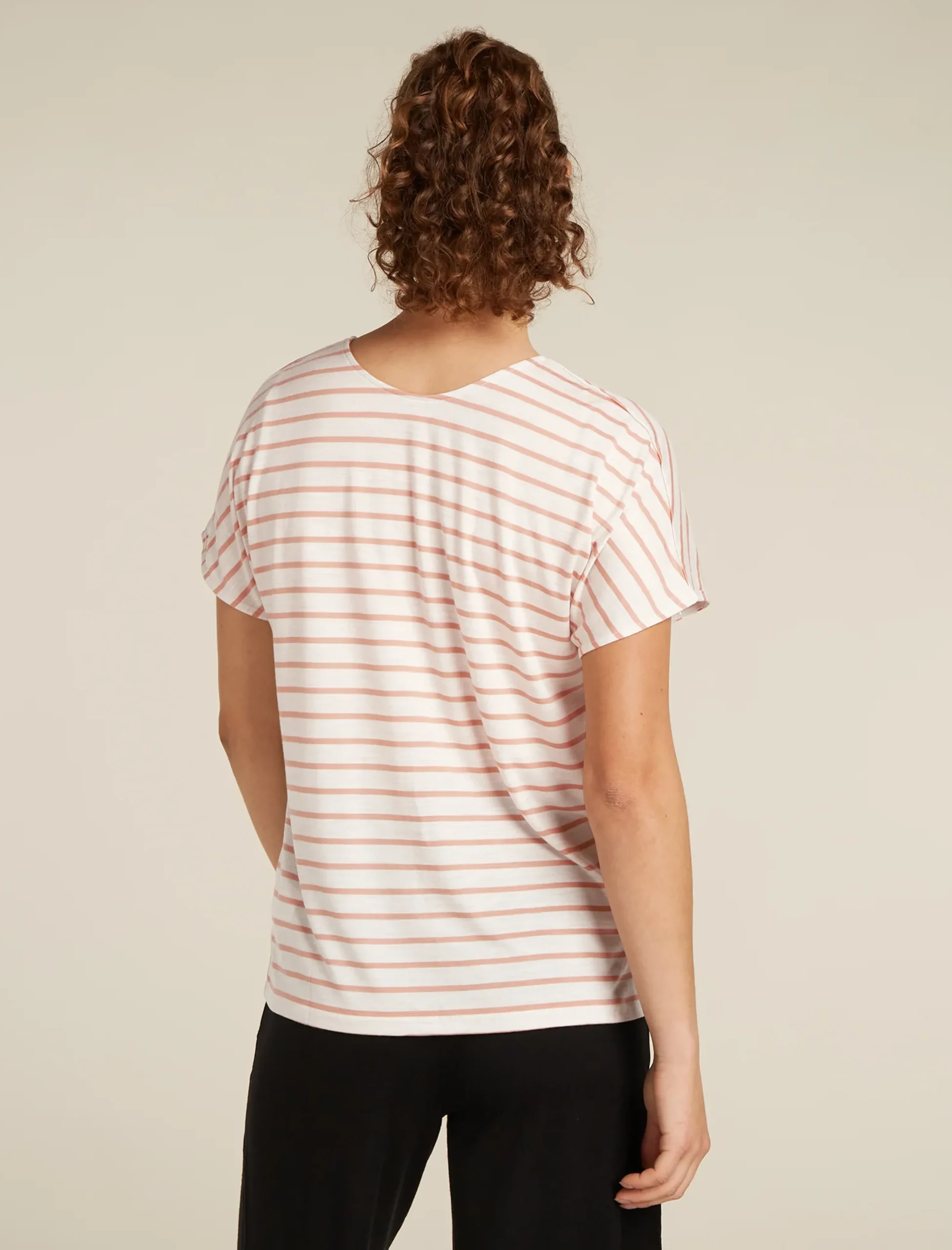 Merino Blend Drayden Reversible T-Shirt Stripe Damen