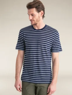 Merino Blend Drayden T-Shirt Stripe Herren