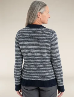 Merino Waypoint Rundhalspullover Damen