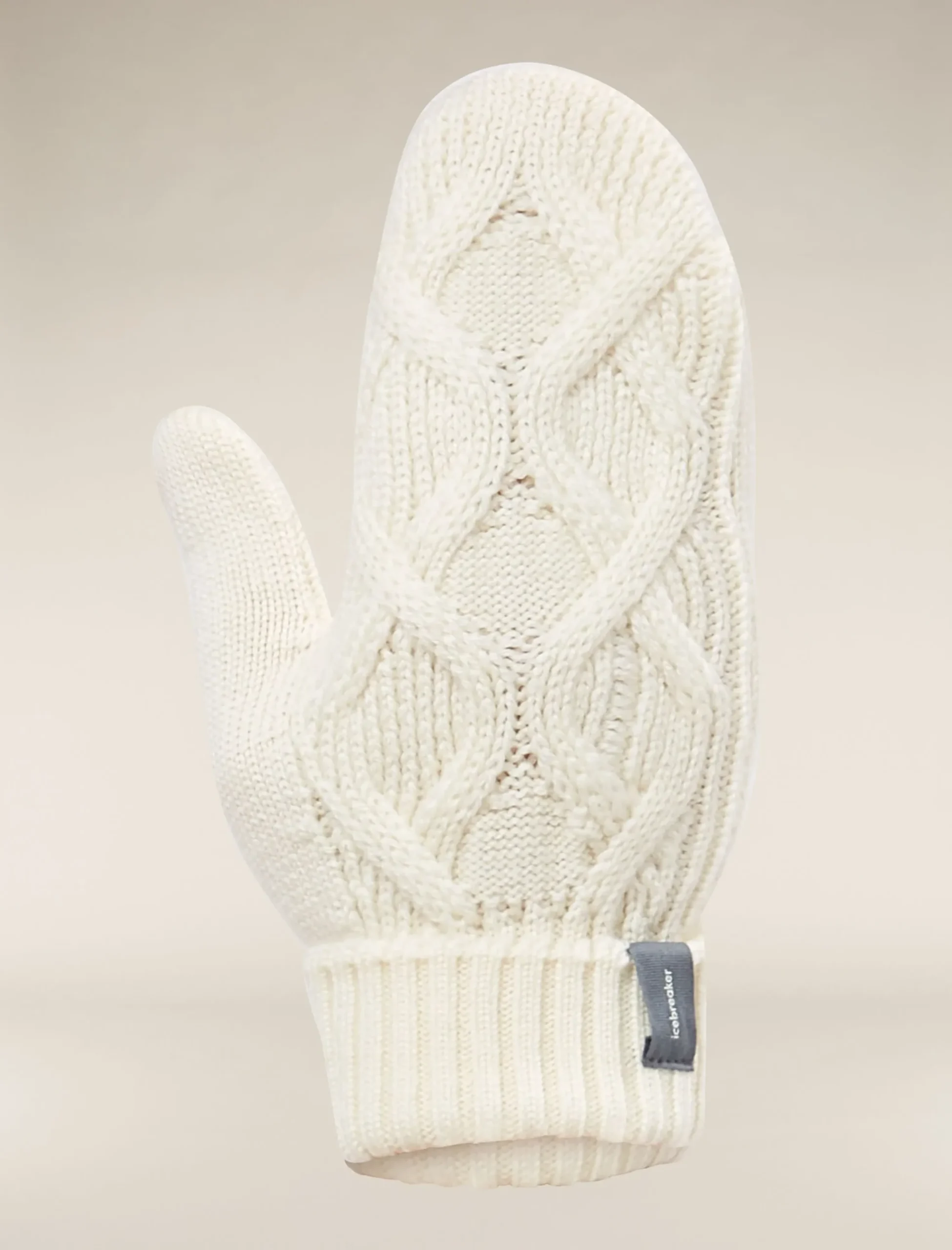 Merino Zopfstrick-Fausthandschuhe Unisex