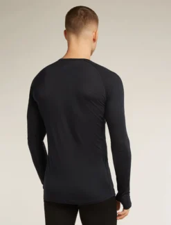 Merinomix 125 ZoneKnit™ Thermo-Langarmshirt mit Rundhalsausschnitt Herren