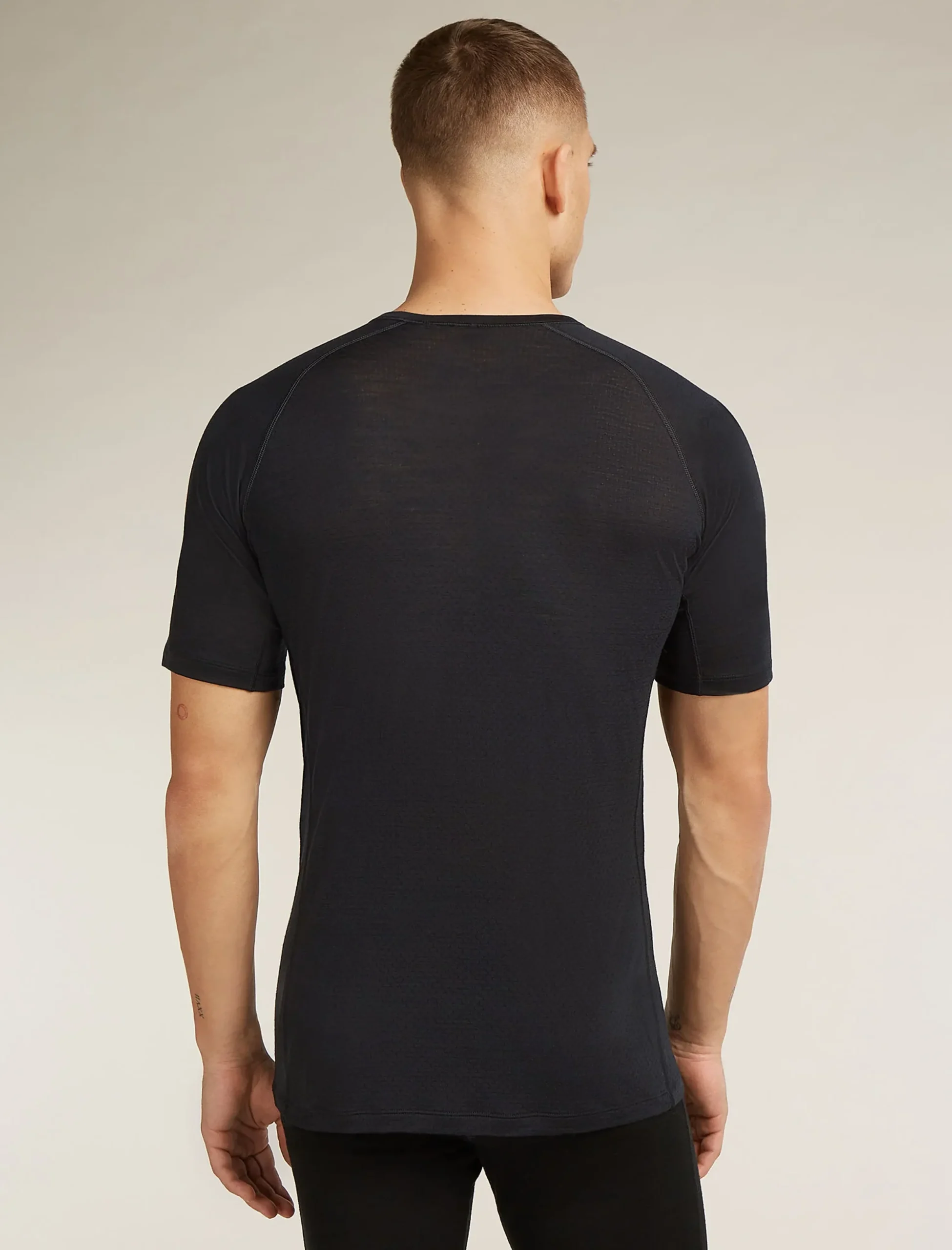Merinomix 125 ZoneKnit™ Thermo-Kurzarmshirt mit Rundhalsausschnitt Herren