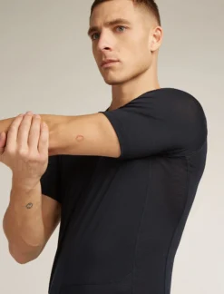 Merinomix 125 ZoneKnit™ Thermo-Kurzarmshirt mit Rundhalsausschnitt Herren