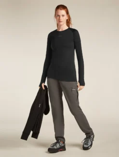 Merinomix 125 ZoneKnit™ Thermo-Langarmshirt mit Rundhalsausschnitt Damen