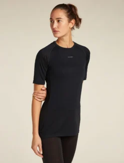 Merinomix 125 ZoneKnit™ Thermo-Kurzarmshirt mit Rundhalsausschnitt Damen