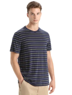 Merinomix Wave T-Shirt Stripe Herren