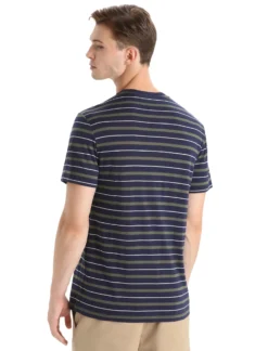 Merinomix Wave T-Shirt Stripe Herren