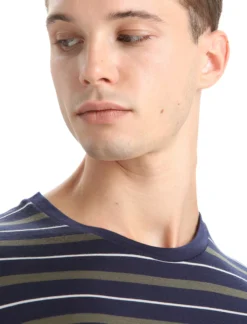 Merinomix Wave T-Shirt Stripe Herren