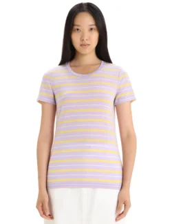 Merinomix Wave T-Shirt Stripe Damen