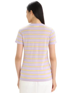 Merinomix Wave T-Shirt Stripe Damen