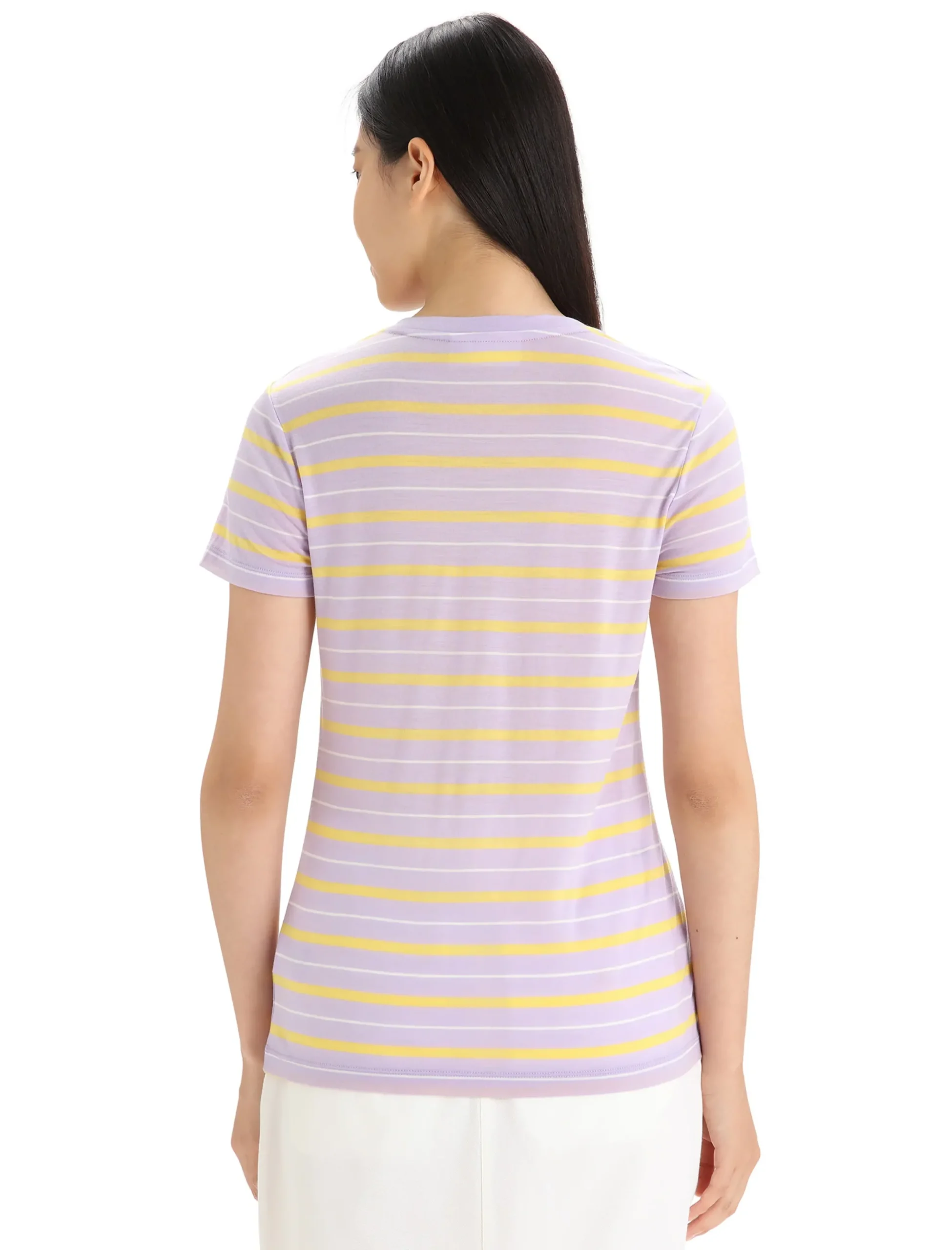 Merinomix Wave T-Shirt Stripe Damen