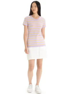 Merinomix Wave T-Shirt Stripe Damen