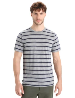 Merinomix Wave T-Shirt Stripe Herren