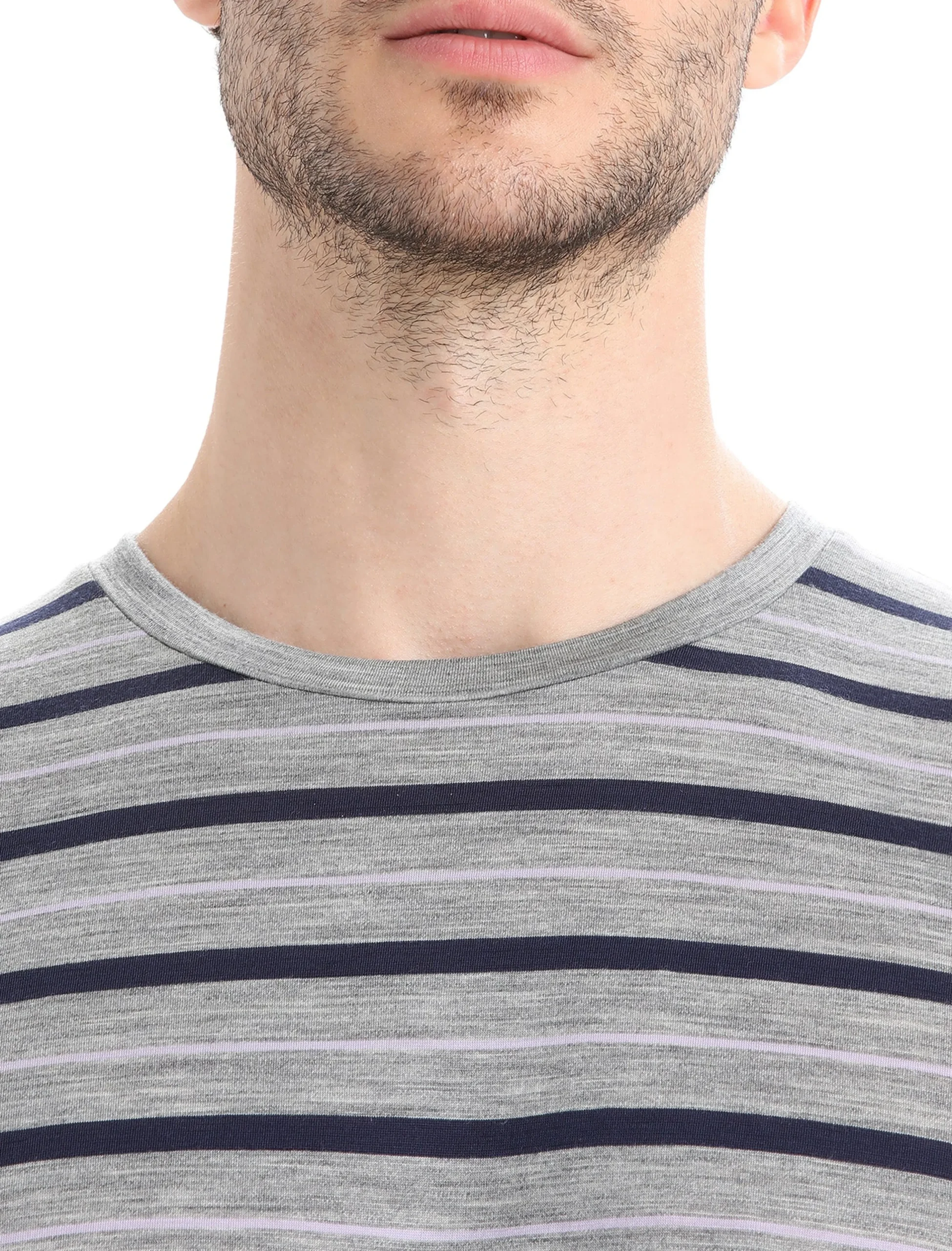 Merinomix Wave T-Shirt Stripe Herren
