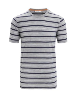Merinomix Wave T-Shirt Stripe Herren