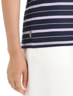 Merinomix Wave T-Shirt Stripe Damen
