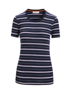 Merinomix Wave T-Shirt Stripe Damen
