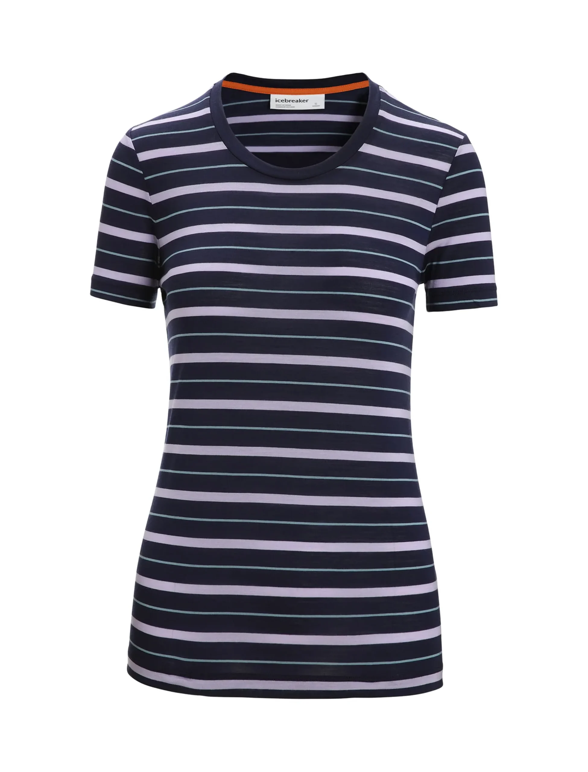 Merinomix Wave T-Shirt Stripe Damen