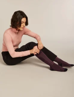 Women Ski+ Kniehohe Socken
