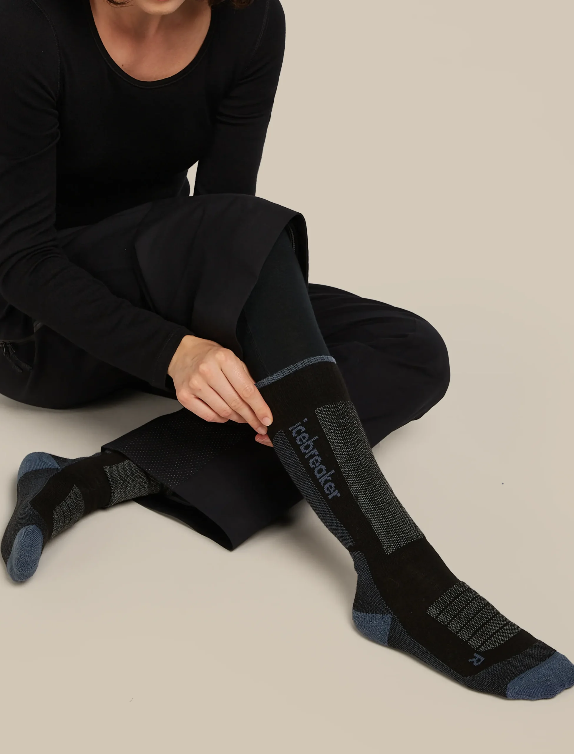 Women Ski+ Kniehohe Socken